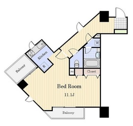 パークテラス恵比寿 901 間取り図