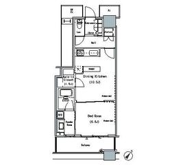 ザ・東京タワーズ ミッドタワー 28階 間取り図