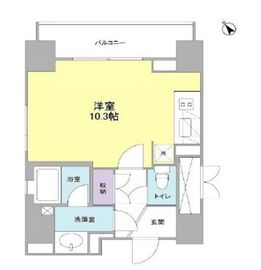 ウィスタリアマンション西新宿 1101 間取り図