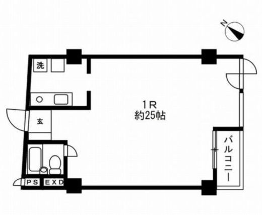 アーバンパーク代官山1 307 間取り図