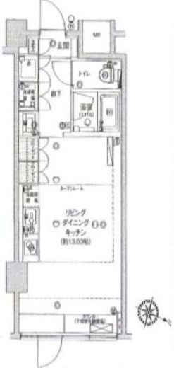 フィース神楽坂 地下1階 間取り図