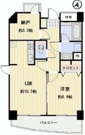 パークテラス恵比寿 1201 間取り図