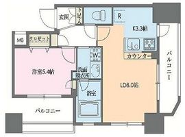 ドゥーエ新川 601 間取り図