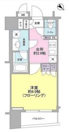 クオリア銀座3丁目 6階 間取り図