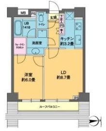 カスタリア高輪 909 間取り図