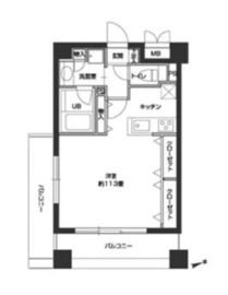 カスタリア中野 703 間取り図