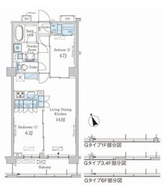 パークアクシス駒込ヒルトップ 103 間取り図