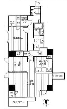 セントラルレジデンス外苑西通り 8階 間取り図