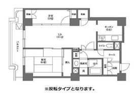 文京グリーンコートビュータワー本駒込 A201 間取り図