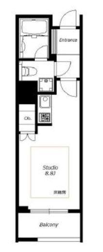 白金タワー 5階 間取り図