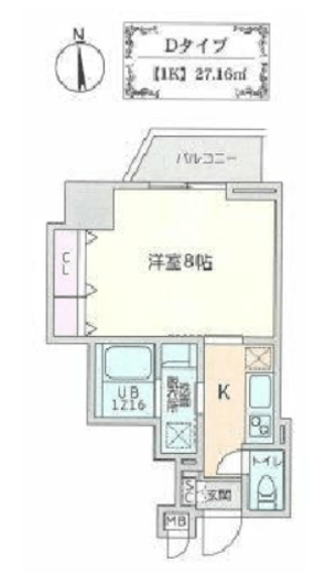 CAVE YUSHIMA (ケイブ湯島) 1002 間取り図