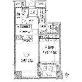 コートレジデントタワー 12階 間取り図