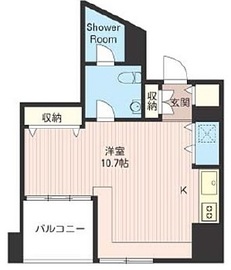 エスティメゾン麻布永坂 801 間取り図