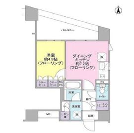 プライア渋谷 7階 間取り図