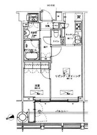 虎ノ門ヒルズレジデンス 38階 間取り図