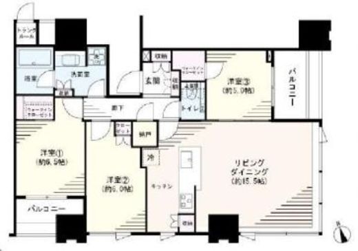 大崎ガーデンレジデンス 704 間取り図