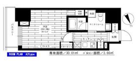 グランドコンシェルジュ六本木 8階 間取り図