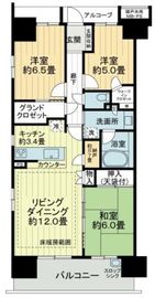 亀戸レジデンス 14階 間取り図