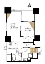 シティタワー白金 19階 間取り図