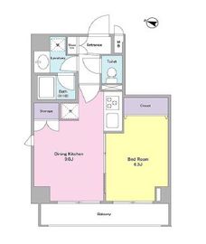 コンフォリア文京白山 301 間取り図