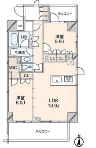 ウエルカーサ両国 703 間取り図