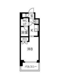 スパシエソリデ三軒茶屋 6階 間取り図