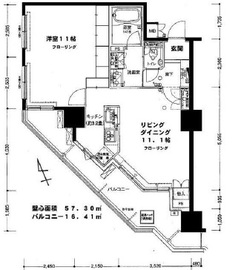リビオ五反田プラグマGタワー 16階 間取り図