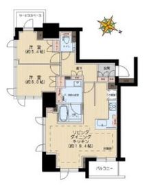 プラウド神楽坂マークス 10階 間取り図