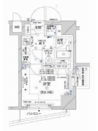 コンシェリア新橋 7階 間取り図