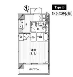 アーデン麻布十番 403 間取り図