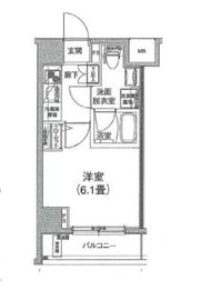 ルフレプレミアム芝公園 4階 間取り図