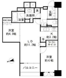 シティハウス東京新橋 9階 間取り図