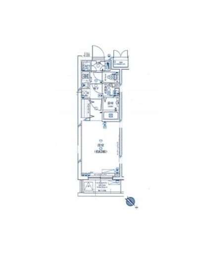 ガリシア新宿余丁町 1階 間取り図