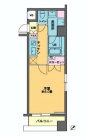 カスタリア人形町2 3F1 間取り図