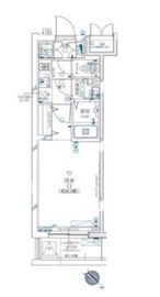 ガリシア新宿余丁町 2階 間取り図