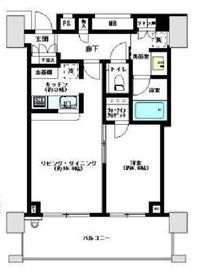 クロスエアタワー 18階 間取り図