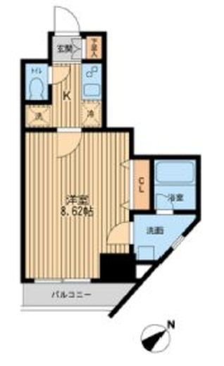 エコロジー潮見レジデンス 801 間取り図