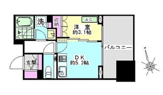 大崎ガーデンレジデンス 703 間取り図