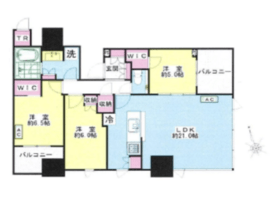 大崎ガーデンレジデンス 504 間取り図