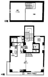 茂庭ハウス代々木上原 4A 間取り図