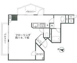 ランドコム恵比寿代官山 10階 間取り図