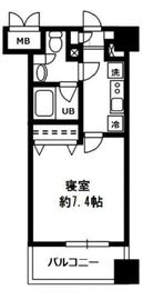 レジディア四谷三丁目 906 間取り図