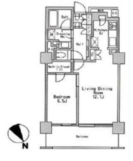 パークコート神宮前 The Forest 320 間取り図