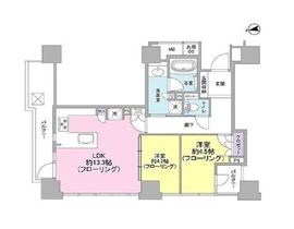 ライオンズタワー目黒川 14階 間取り図