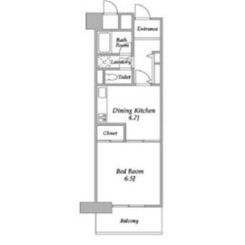 プラザ勝どき 1207 間取り図