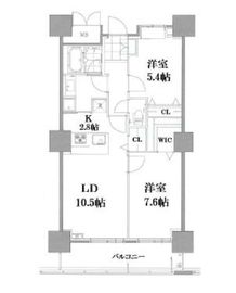 ロイヤルパークスタワー南千住 1708 間取り図