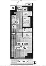 プルメリアレジデンス大森 407 間取り図