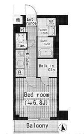 プルメリアレジデンス大森 206 間取り図