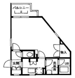 アルビレオ富ヶ谷 303 間取り図