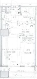 ウエリス新宿早稲田の森 6階 間取り図
